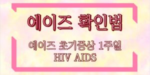 에이즈 확인법 에이즈 초기증상 1주일 HIV AIDS